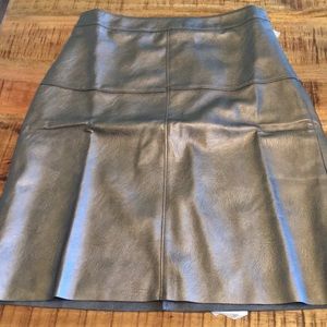 Loft Faux leather skirt